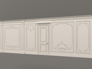 European Style Interior Wall Decoration 7 3Dモデル