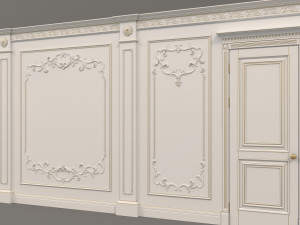 European Style Interior Wall Decoration 7 3Dモデル