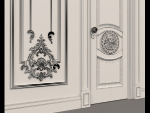 European Style Interior Wall Decoration 8 3Dモデル