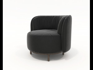 Contemporary Coffee Table and Armchair 14 3D Model