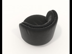 Contemporary Coffee Table and Armchair 14 3D Model