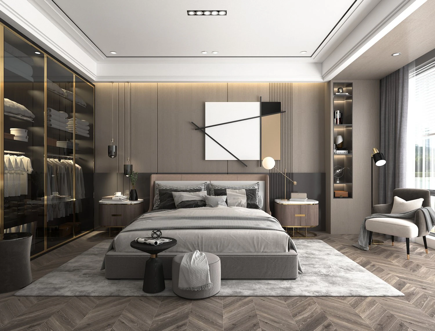 Cena interior do quarto moderno 10 Modelo 3D .c4d .max .obj .3ds .fbx .stl .blend