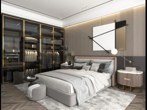 Cena interior do quarto moderno 10 Modelo 3D