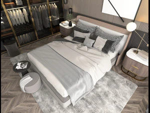 Cena interior do quarto moderno 10 Modelo 3D