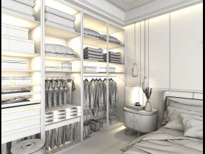 Cena interior do quarto moderno 10 Modelo 3D