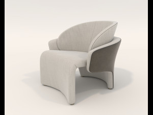 Contemporary Coffee Table and Armchair 15 Modelo 3D