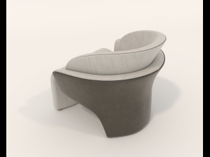 Contemporary Coffee Table and Armchair 15 Modelo 3D