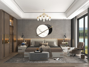 Modern Bedroom Interior Scene 12 3D Модель