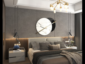 Modern Bedroom Interior Scene 12 3D Модель