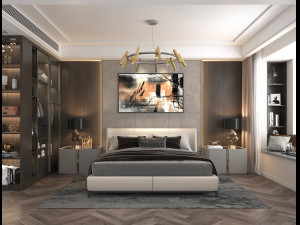Modern Bedroom Interior Scene 13 3D Models