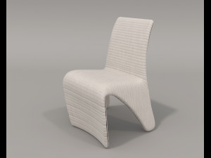 Contemporary Style Dining Table and Chairs Model 3D
