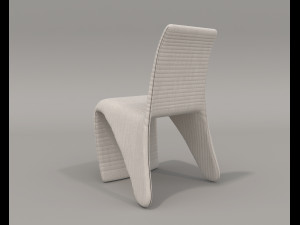Contemporary Style Dining Table and Chairs Model 3D