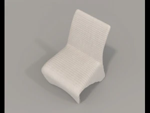 Contemporary Style Dining Table and Chairs 3D Model