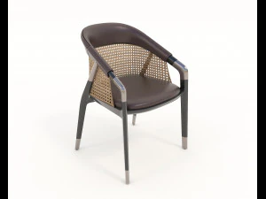 Modern Style Table and Chairs 13 3D Model