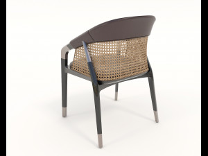 Modern Style Table and Chairs 13 3D Model