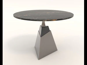 Modern Style Table and Chairs 13 3D Model