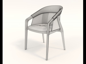 Modern Style Table and Chairs 13 3D Model