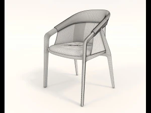 Modern Style Table and Chairs 13 3D Model