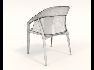 Modern Style Table and Chairs 13 3D Model