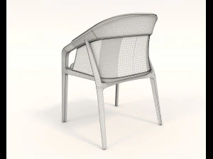 Modern Style Table and Chairs 13 3D Model