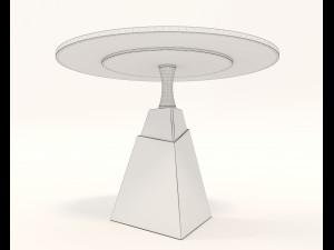 Modern Style Table and Chairs 13 3D Model