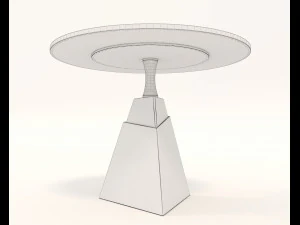 Modern Style Table and Chairs 13 3D Model