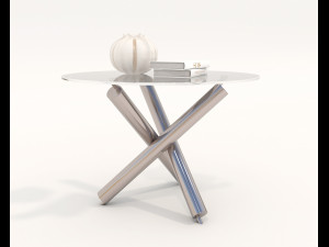 Contemporary Design Table and Chair Set 20 3D Model