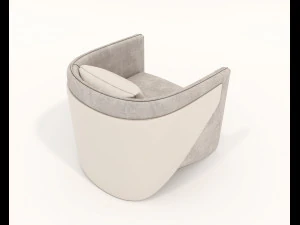 Contemporary Design Table and Chair Set 20 3D Model
