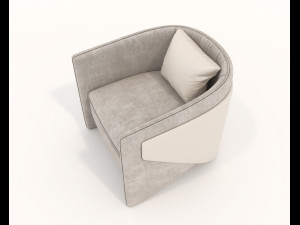 Contemporary Design Table and Chair Set 20 3D Model