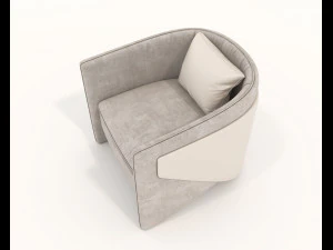 Contemporary Design Table and Chair Set 20 3D Model