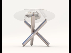 Contemporary Design Table and Chair Set 20 3D Model