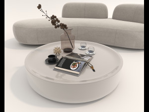 Contemporary Style Sofa and Armchair set Modelo 3D