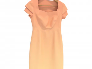 Dress on Hanger 8 3D Model