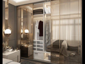 Modern Bedroom Interior Scene 15 3D Model