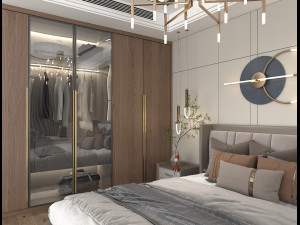 Modern Bedroom Interior Scene 17 3Dモデル