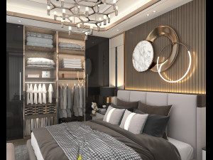 Modern Bedroom Interior Scene 18 Modello 3D