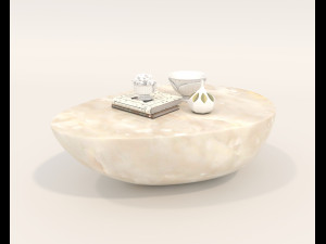 Modern Coffee Table and Armchair 4 Modelo 3D