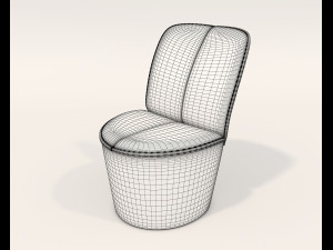 Contemporary Style Table and Chairs 11 3D 模型