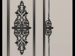 European Style Interior Wall Decoration 9 3D Model