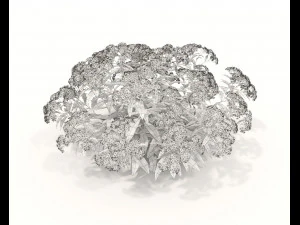 Realistic Shrub Bush Set 2 3D Model