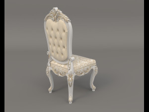 European Style Dining Table and Chairs 12 3D मॉडल