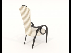 European Style Dining Table and Chairs 13 Model 3D