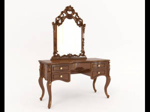 Classic Style Dressing Table 7 Model 3D