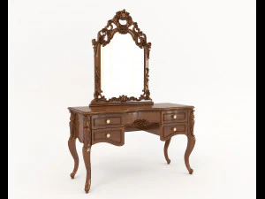 Classic Style Dressing Table 7 3D Model