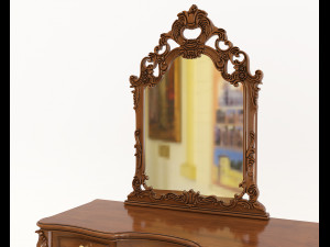 Classic Style Dressing Table 7 Model 3D