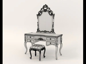 Classic Style Dressing Table 7 3D Model