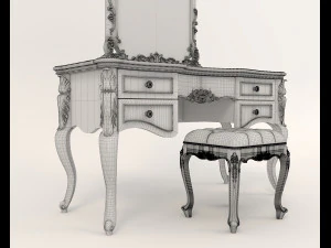 Classic Style Dressing Table 7 3D Model