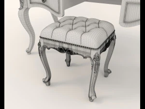 Classic Style Dressing Table 7 3D Model
