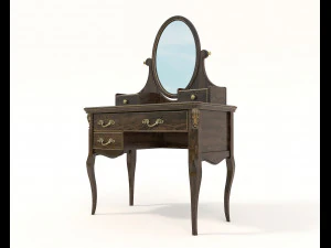 European Style Dressing Table 6 3D Model