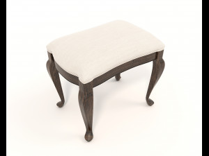 European Style Dressing Table 6 3D-Modell
